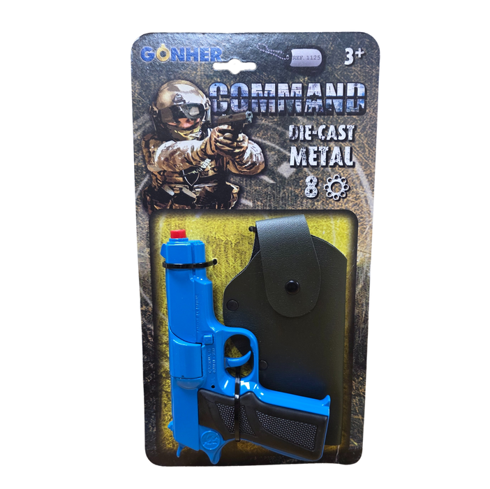 Gonher Command Modern Style Metal Cap Gun - 8 Shot