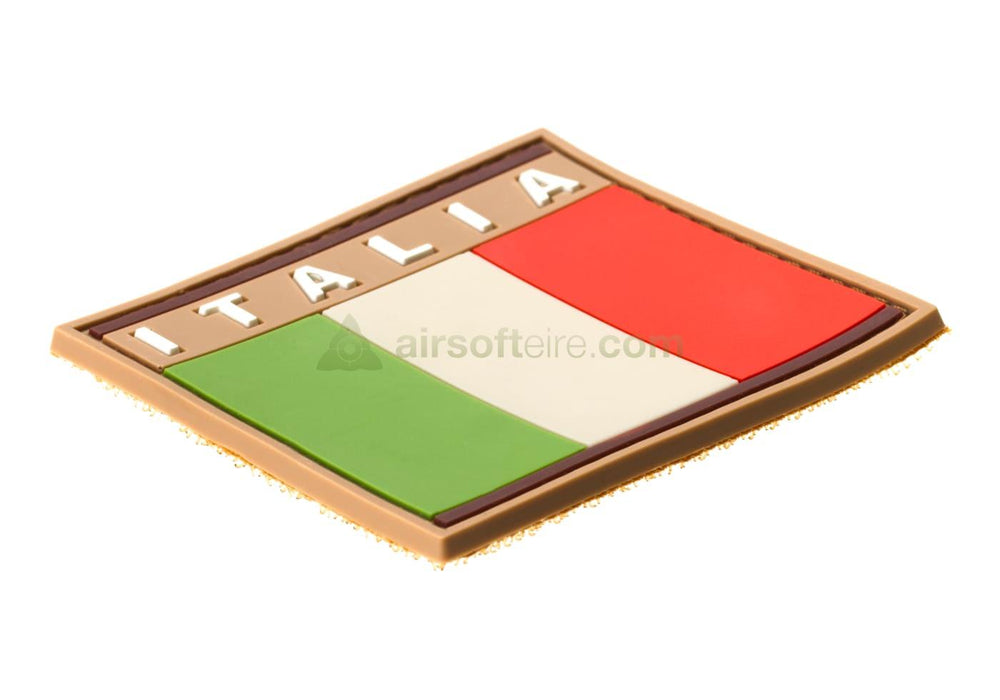 JTG 3D Rubber Italian Flag Patch - Tan