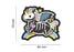 JTG 3D Skeleton Unicorn Rubber Patch