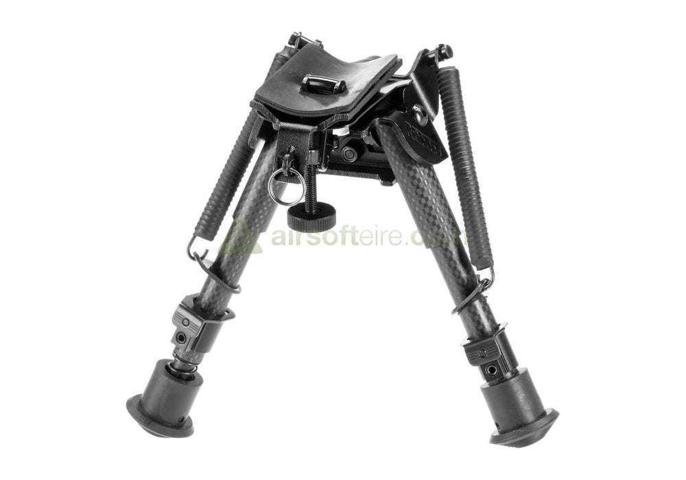 Rokstad Universal 6-9" Carbon Fiber Bipod - QD Stud / RIS 20mm Rail
