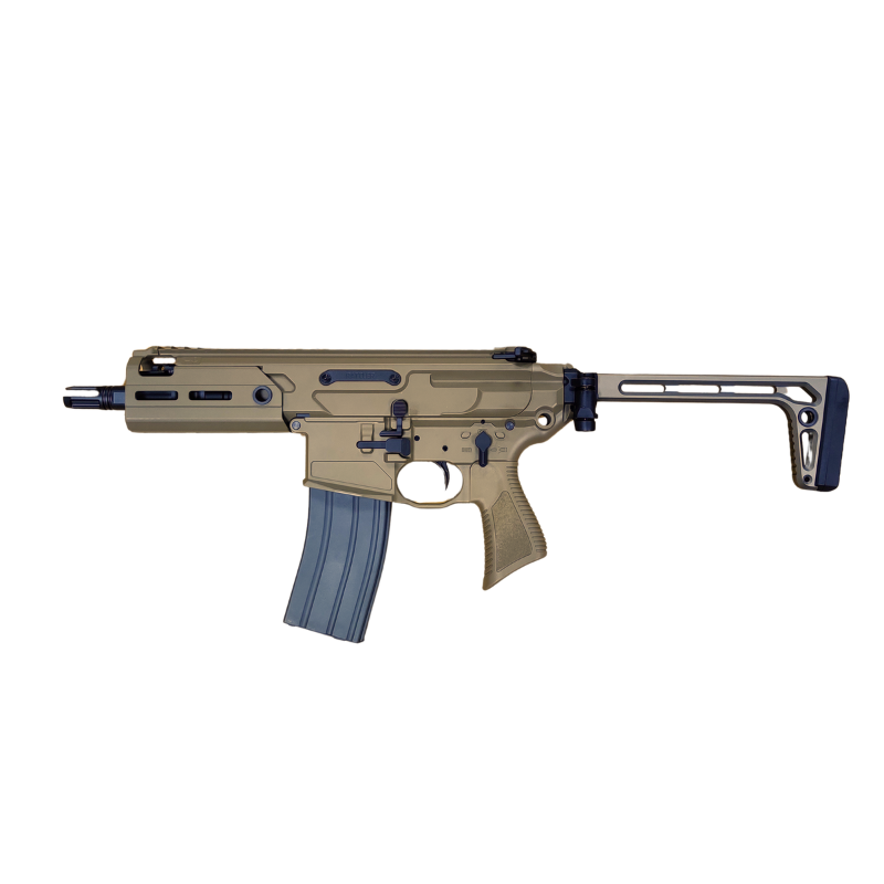 トイガン Salvo Precision MCX RATTLER New Salvo Precision MCX Rattler 300 GBBR & Case - Tan — AirsoftEire