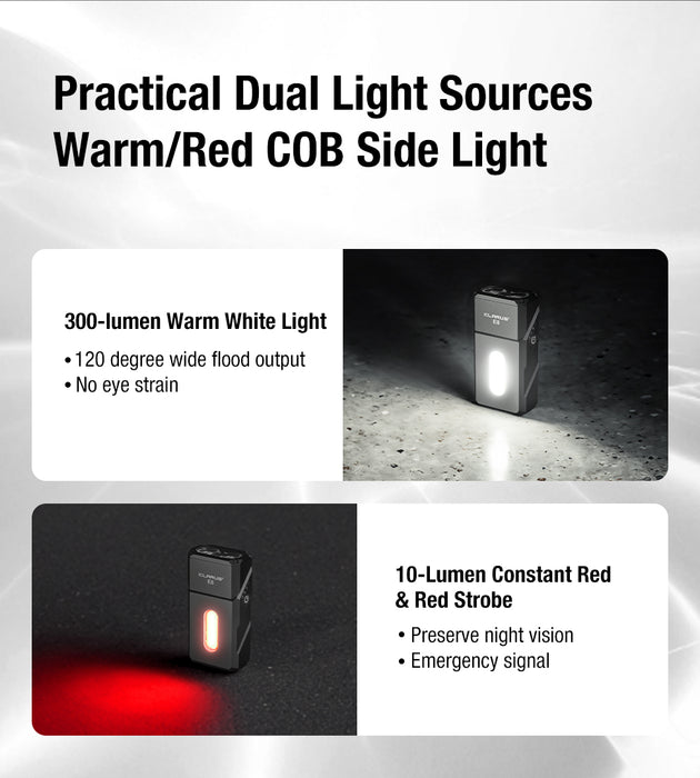 Klarus E8 EDC Flashlight - 1000LM - OD