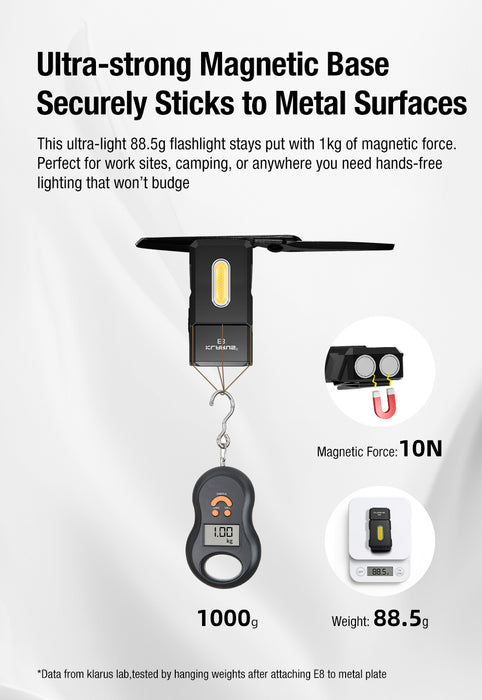 Klarus E8 EDC Flashlight - 1000LM - OD