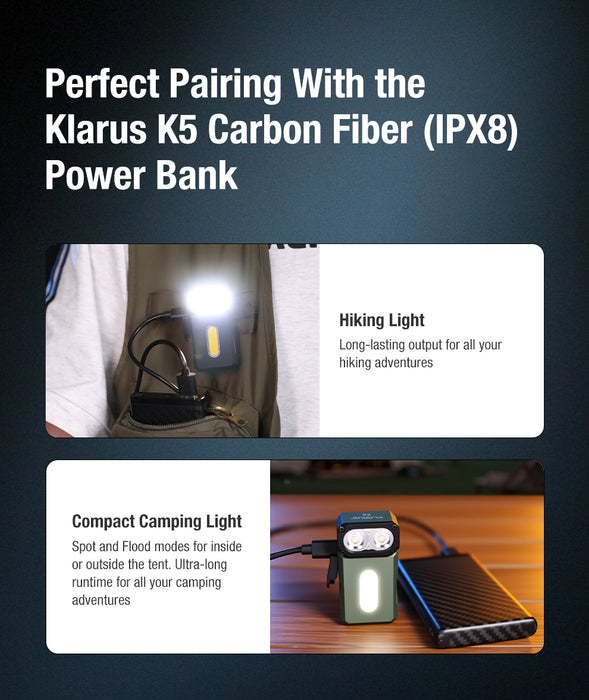 Klarus E8 EDC Flashlight - 1000LM - OD