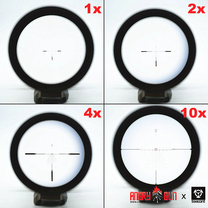 Angry Gun x Toxicant RZ HD3 1-10 x 24 FFP Scope - FDE