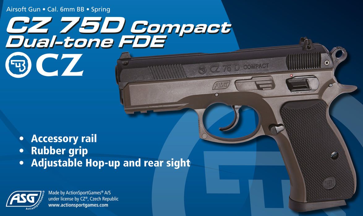 ASG CZ 75D Compact Dualtone FDE - Spring