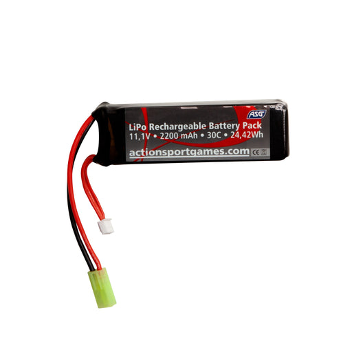 ASG 11.1V 2200mAh 30C LIPO Battery - Small-Type (Tamiya)
