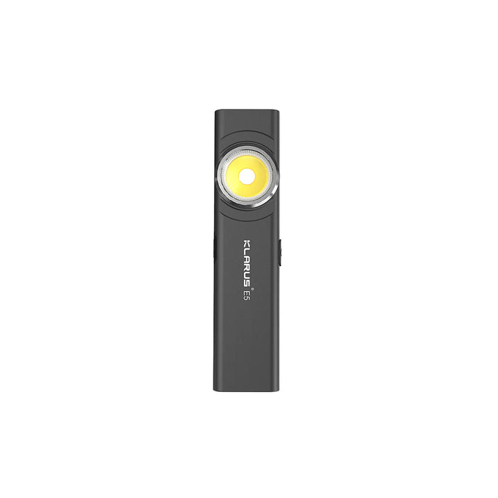 Klarus E5 Ultralight Magnetic Dual Flashlight - 600LM - Gunmetal Grey