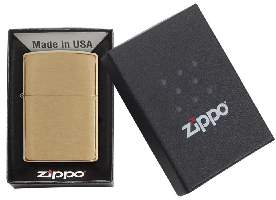 Zippo Classic Brass Brushed Lighter