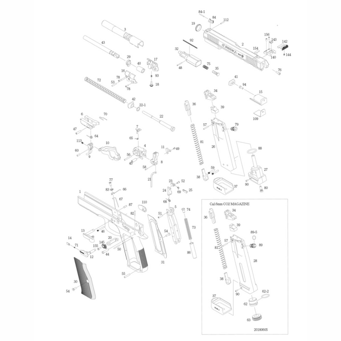 ASG Shadow 2 Nozzle Return Spring - Ref #19307 - Part #92