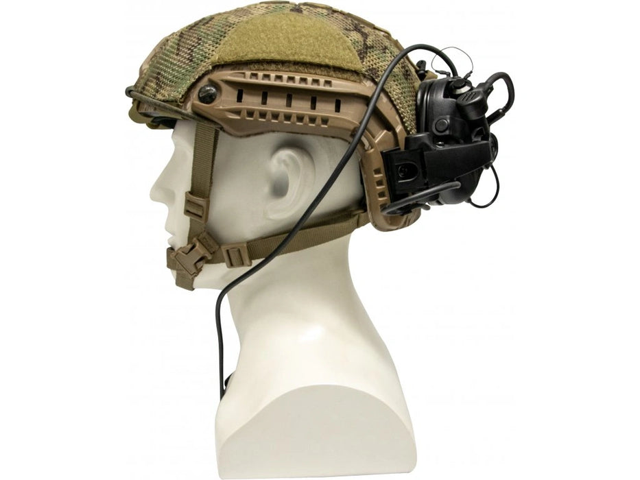 Earmor M32X Tactical Headset With ARC Helmet Adapters - Coyote Brown