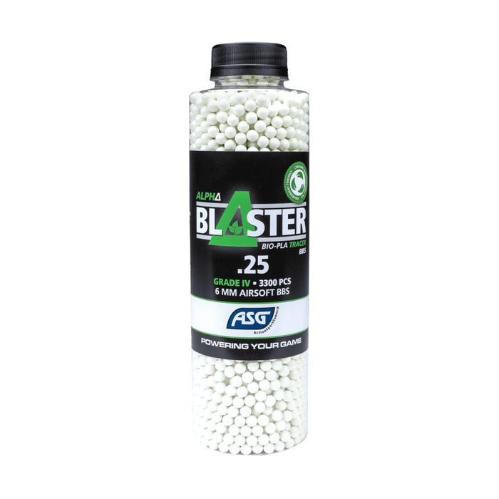 ASG Alpha Blaster Bio Tracer 0.25g 3300 BBs in Bottle