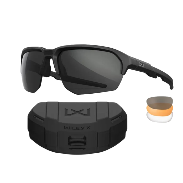 Wiley X WX JAKL Glasses Kit- 3 Lenses / Matte Black Frame