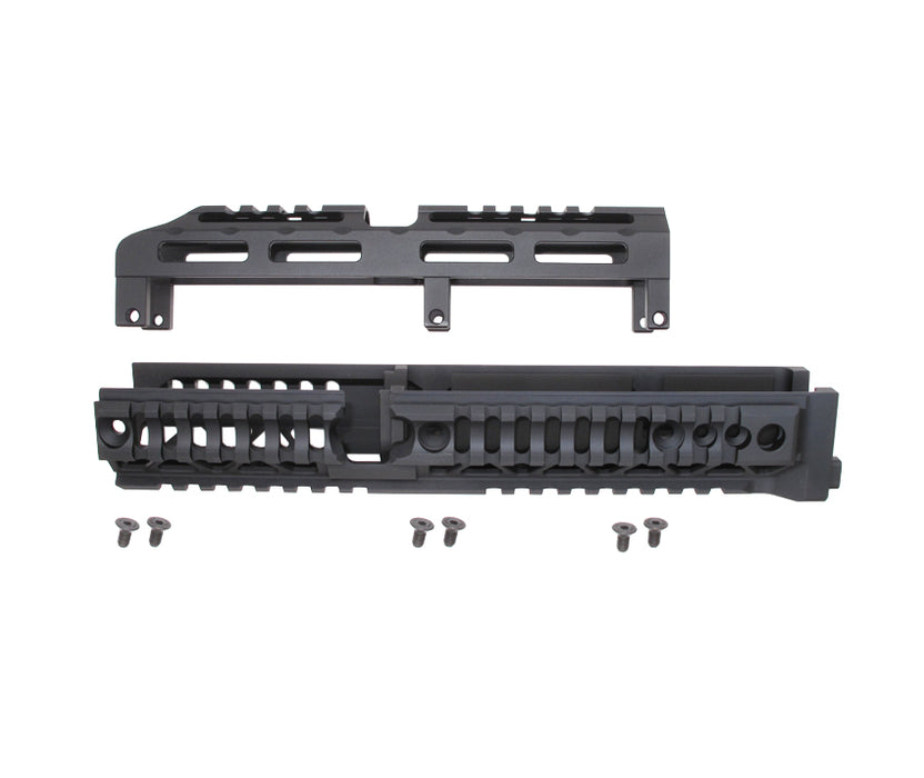 Wii Tech 10" Alpha Aluminium Quad Rail Handguard for AKM GBBR