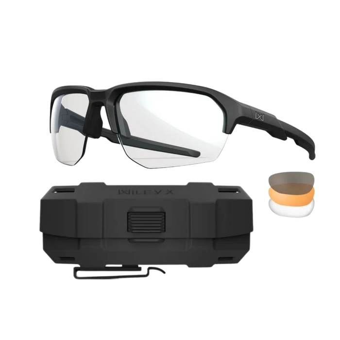 Wiley X WX JAKL Glasses Kit- 3 Lenses / Matte Black Frame