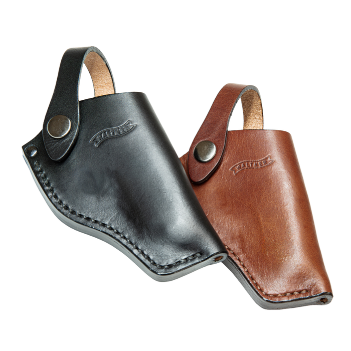 Maruzen Walther PPK Belt Slide Leather Hip Holster - Black