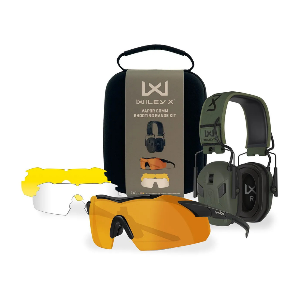 New Wiley X WX JAKL Glasses Kit- 3 Lenses / Matte Black Frame