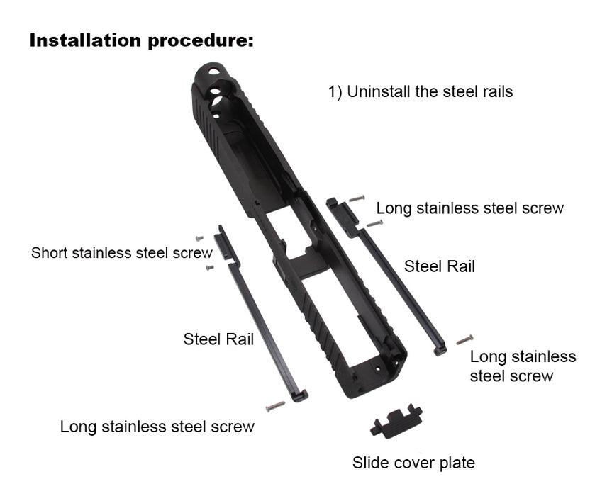 Wii Tech TM G Series V5 CNC Steel Slide, Rail & Barrel