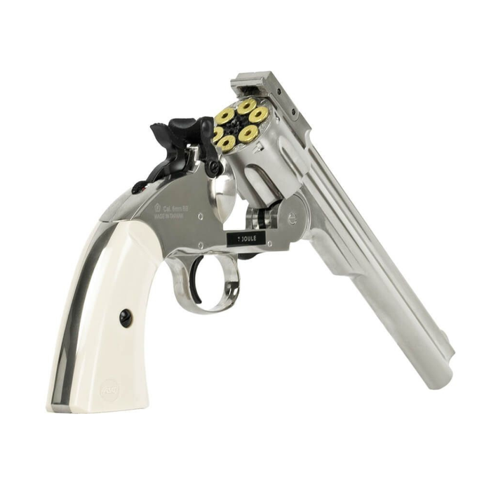 ASG 6" Schofield - Silver & Ivory Grip