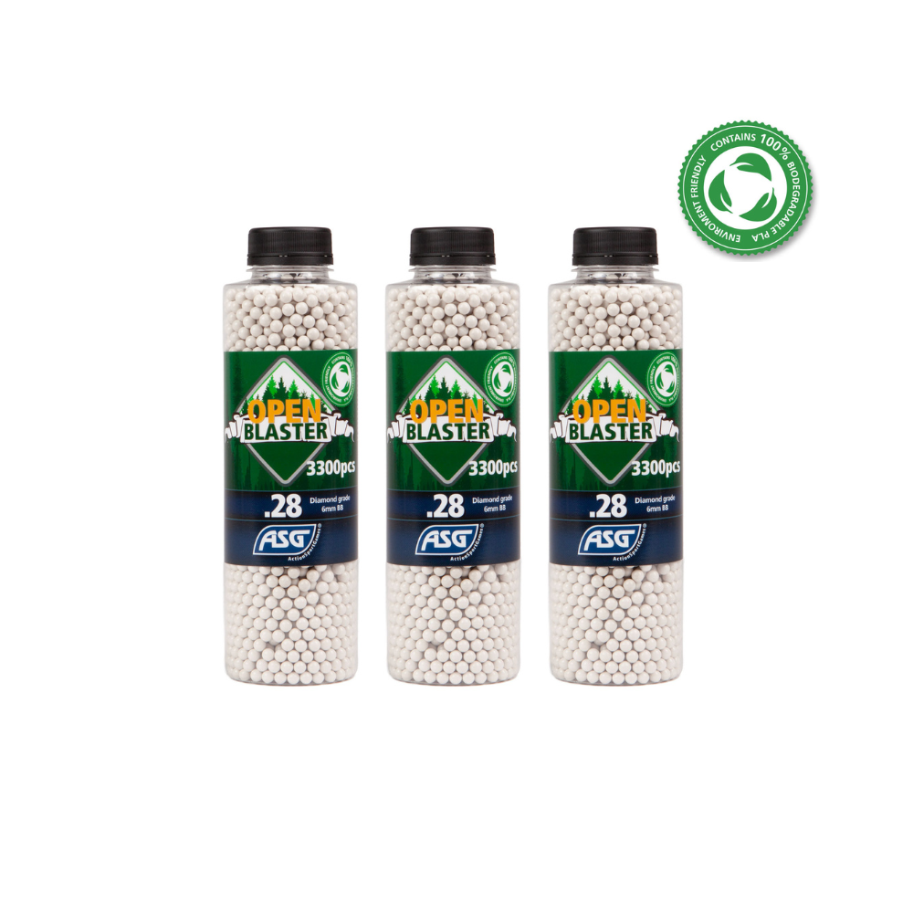 3 Bottles of Open BIO 0.28g BBs - 9900 BBs - Save €7.48!