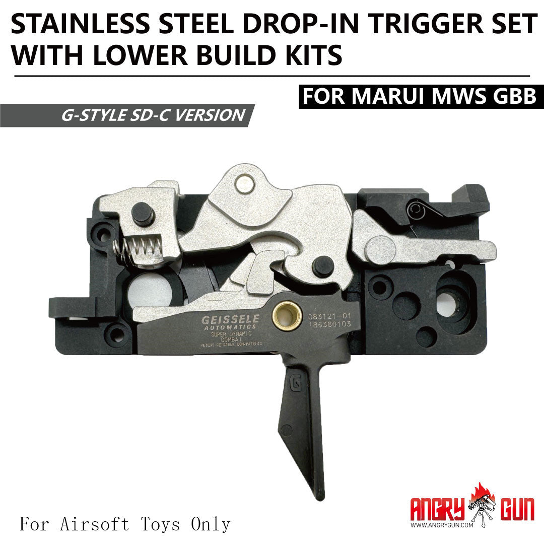 Angry Gun Stainless Drop-In Trigger Set for Marui MWS - G-Style SD