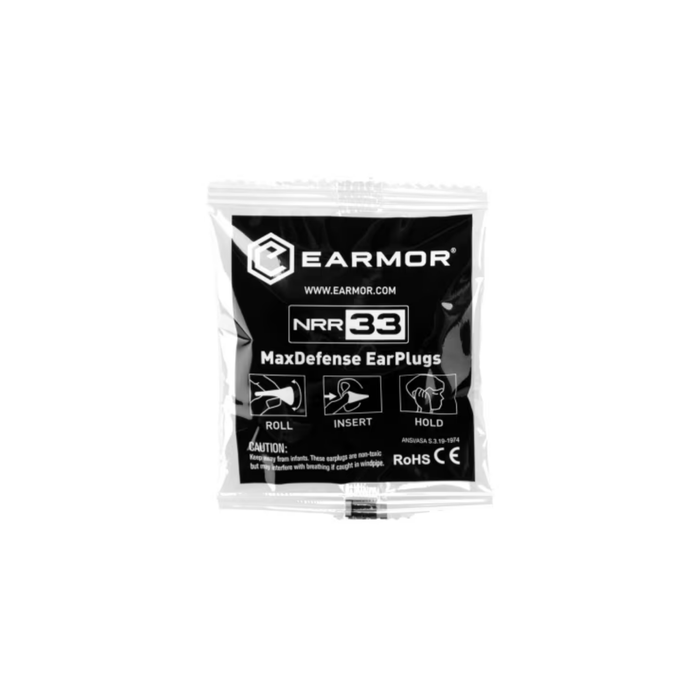 Earmor Max Defense NRR33 Ear Plugs - 1 Pair
