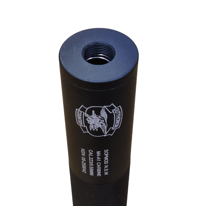 T&D Aluminum Silencer w/Markings - 195mm
