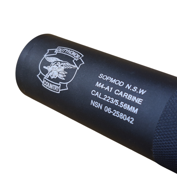 T&D Aluminum Silencer w/Markings - 195mm