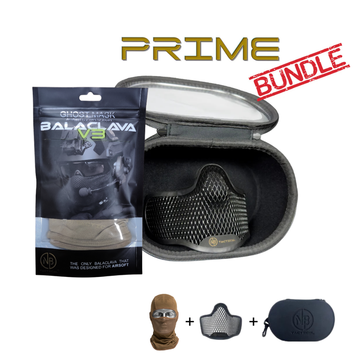 NB Tactical 3 in 1 Bundle - Balaclava + Ghost Mask + Case