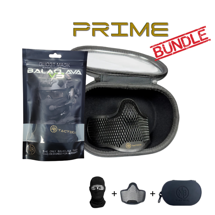 NB Tactical 3 in 1 Bundle - Balaclava + Ghost Mask + Case