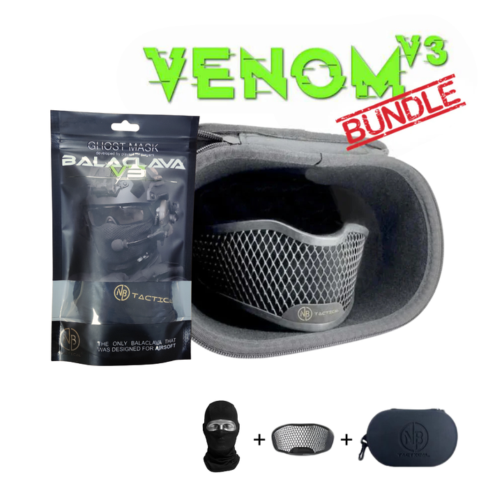 NB Tactical 3 in 1 Bundle - Balaclava + Ghost Mask + Case