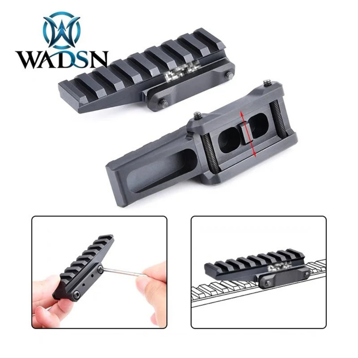 Fast Optic Riser Reversible New WADSN Tactical FAST Optic Riser - Black — AirsoftEire
