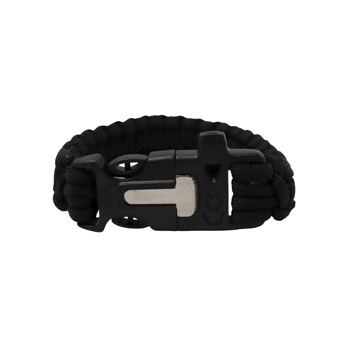 KombatUK Paracord Survival Bracelet - Black