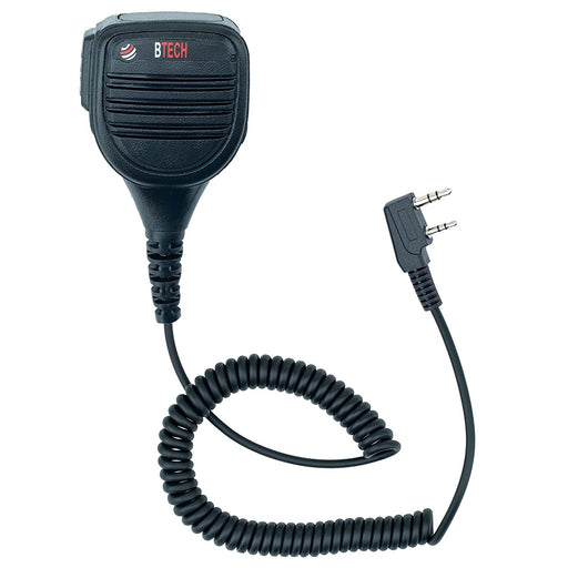 BTech QHM22 Speaker Mic/Intercom - Kenwood/Baofeng 2-Pin Connector