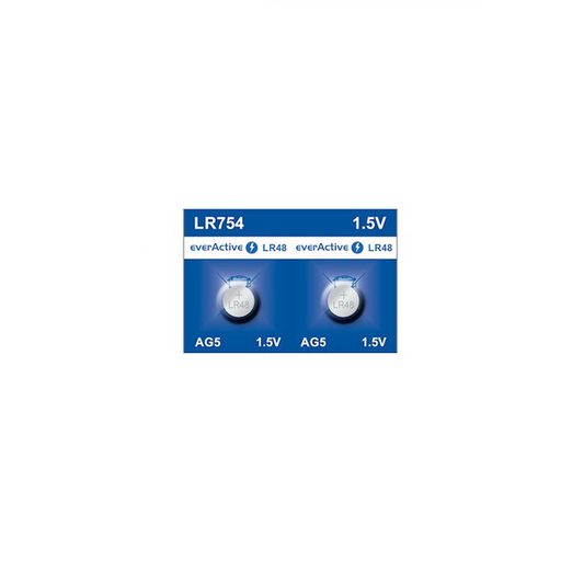 EverActive AG5/LR48 Button Cell Battery - Pack of 2