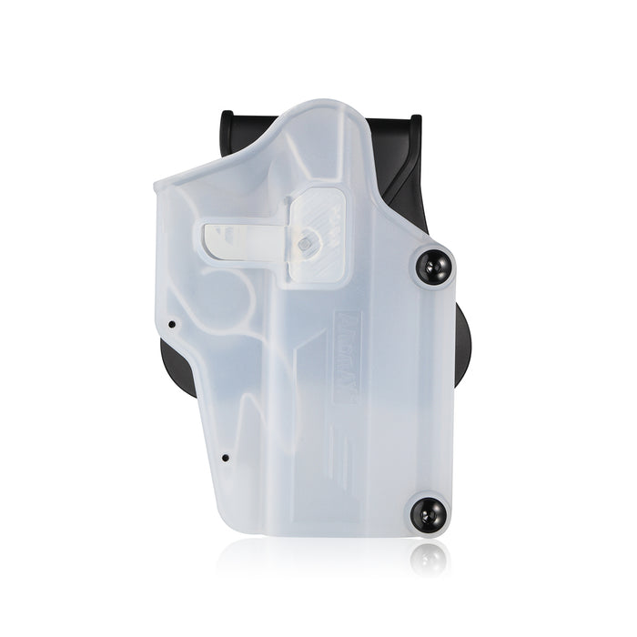 Amomax Q.R. Universal Polymer Paddle Holster - Clear White