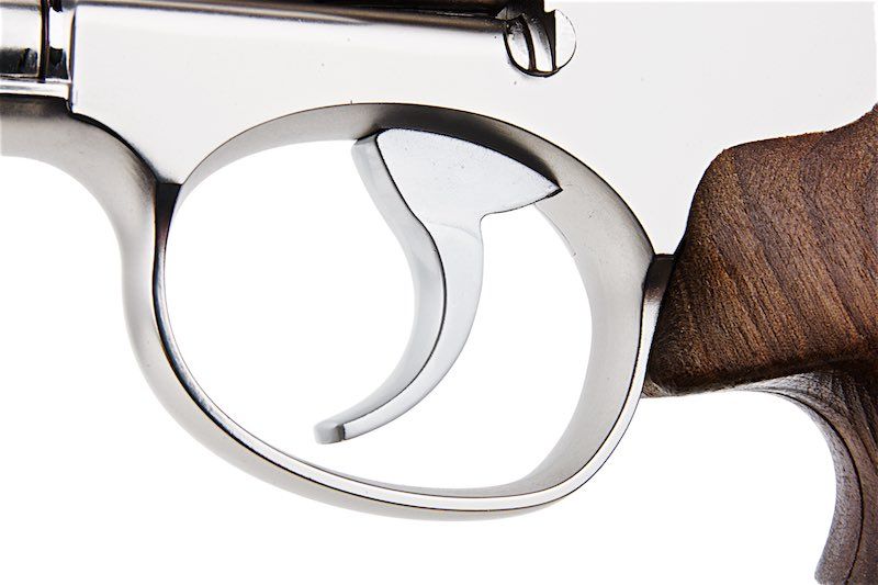 ARES 2" S&W 686 CO2 Revolver - Silver & Wooden Grip