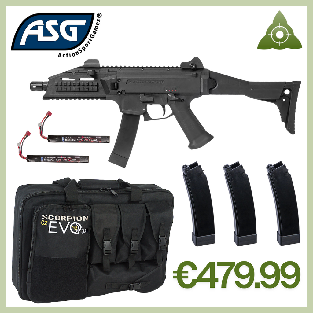 Scorpion EVO3セット ASG CZ Scorpion EVO 3 2020 Revision - SMG Bundle — AirsoftEire