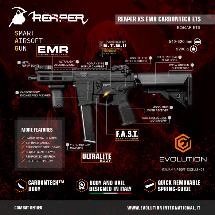 Evolution Reaper XS EMR Carbontech ETS II