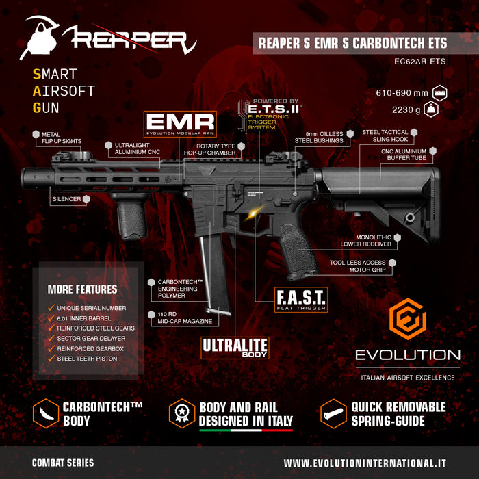 Evolution Reaper S EMR S Carbontech ETS II