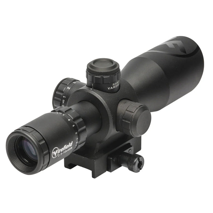 Firefield Barrage 2.5-10x40 Riflescope with Red Laser