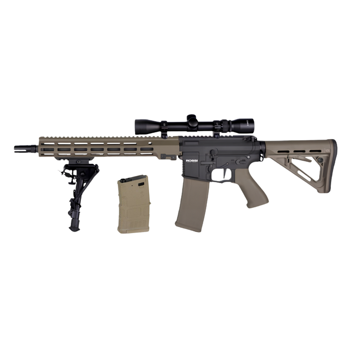 Rossi Sentinel 12" Upsilon Tan - Scope + Bipod + 2 Magazines