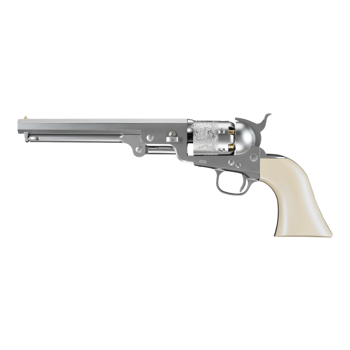 Tokyo Marui M1851 Navy Spring Revolver - Silver