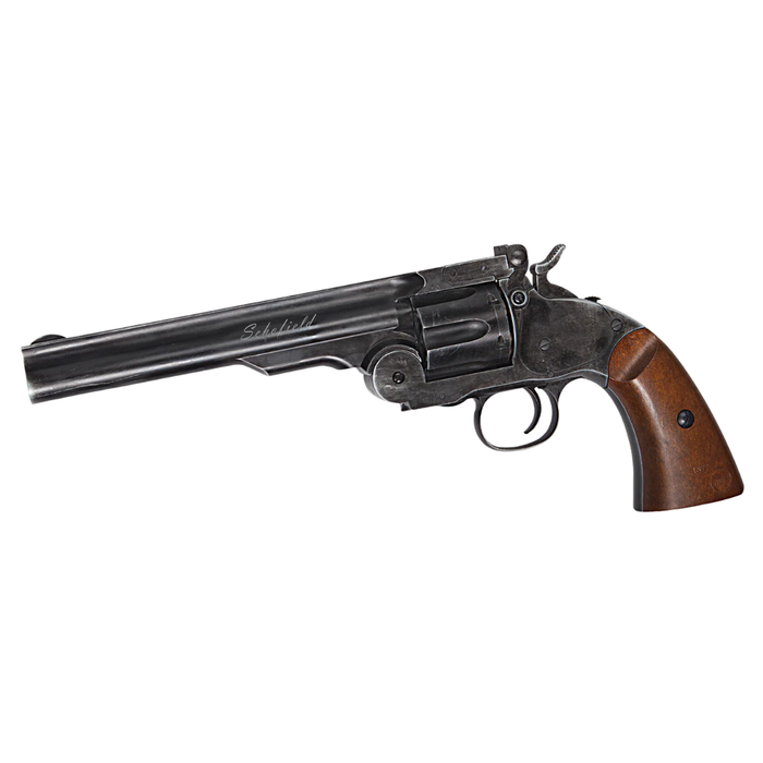 ASG 6" Schofield - Aging Black & Wooden Grip