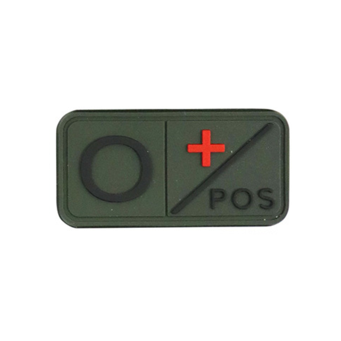 KombatUK Tactical Blood Type Patch - OD - O+