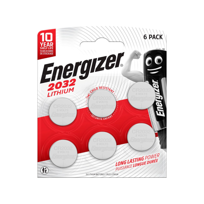 Energizer CR2032 Lithium Batteries - 6 Pack
