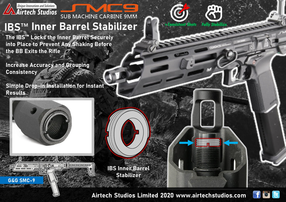 Airtech Studios IBS Inner Barrel Stabilizer - G&G SMC-9