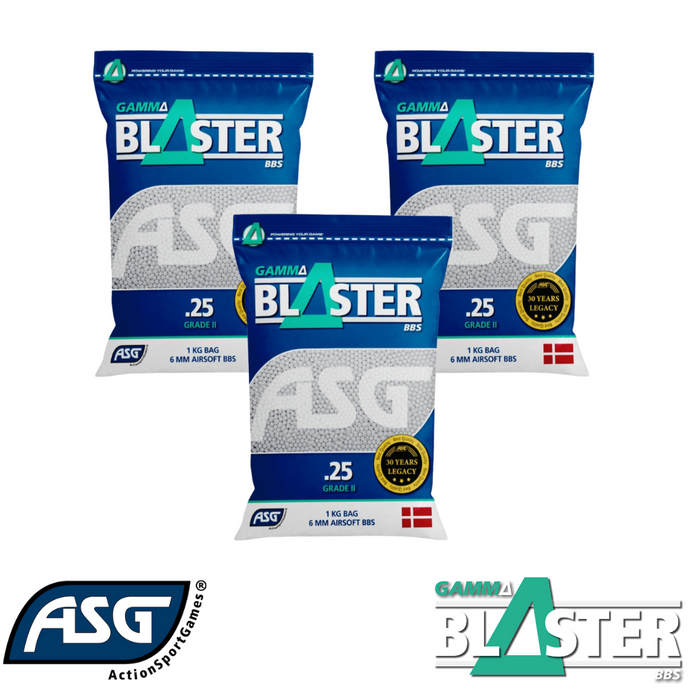 3 Bags of Gamma Blaster 0.25g BBs - 12000 BBs - Save €5.98