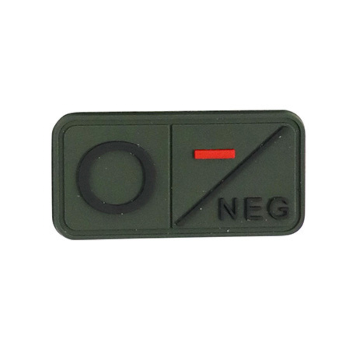 KombatUK Tactical Blood Type Patch - OD - O-