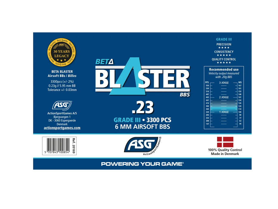 Blaster Beta 0.23g 3300 BBs in Bottle